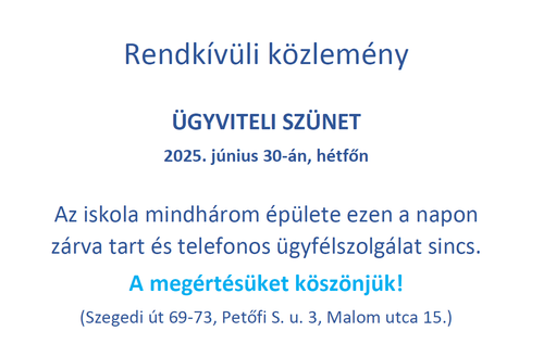 ügyviteli szünet