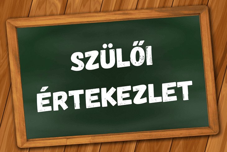 Szülői értekezlet 9-es osztályokban