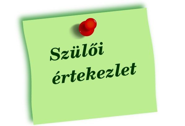 Szülői értekezlet